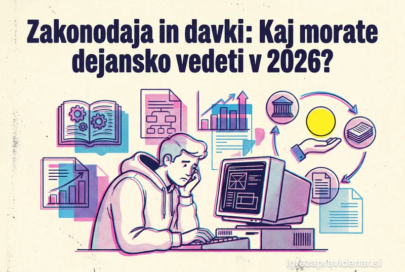 Zakonodaja in davki: Kaj morate dejansko vedeti v 2026?